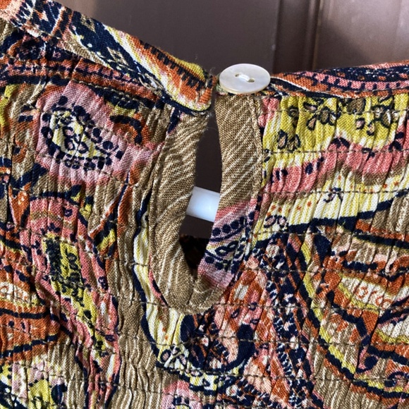 NWT Green/Brown Paisley print RusttyDustty Maxi Long sleeve Dress sz XL 12 - Picture 7 of 10